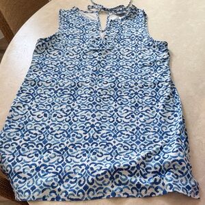 Tommy Bahama Blue and White Romper/skort